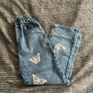 Shein Kids Butterfly Elastic Waist Pants
